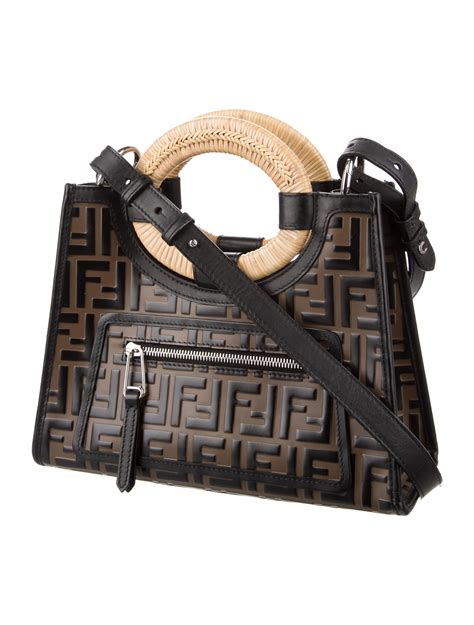 fendi zucca crossbody|fendi zucca shopper tote.